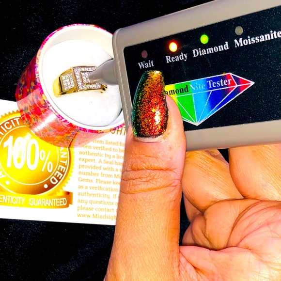 10k Real Gold SI REAL diamond men ring FREE APPRAISAL NOT PLATED not fake! sale! - Picture 3 of 7